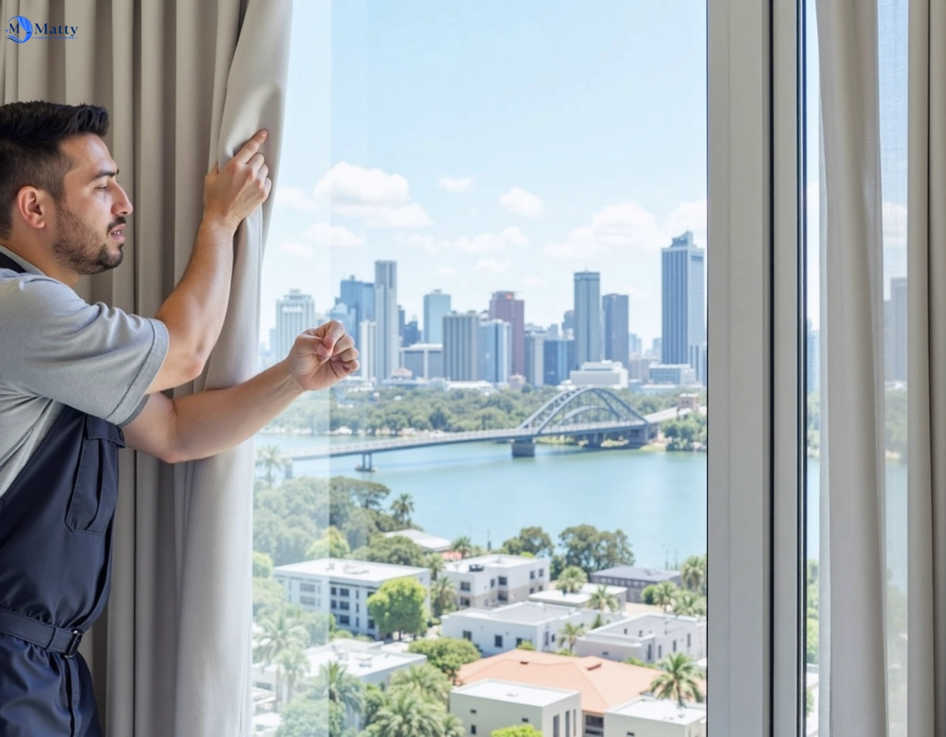 Professional curtain steam cleaning service stanmore-nsw QLD by Matty Curtain Cleaning